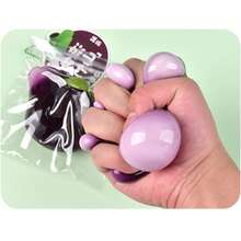 Fluid Mangosteen Squeeze Toy, Stress Relief Fruit Squeeze Toy With Slow Rebound, Fruit Squeeze Ball Stress Relief Creative Toy, Soft Squishy Mangosteen Simulation, Slow Fermentation Anti-Pressure Fruit Shaped Squeezer, Fun And Stress Relieving, Soft Mangosteen, Birthday Gift, Holiday Gift, Perfect Gift - Multicolor - View 10