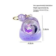 Móc khóa hình chó tai to bằng cát chảy Creative Oil, móc treo túi xách tinh tế và dễ thương, vật trang trí treo. - ngẫu nhiên - Xem 3