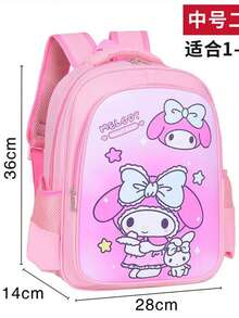 Ba lô Sanrio Kuromi 2025 mới dễ thương - Ba lô hoạt hình đáng yêu với thiết kế bảo vệ cột sống công thái học, vải Oxford nhẹ chống thấm nước, dây đeo vai có đệm và mặt lưng lưới thoáng khí, cặp sách đi học. - Nhiều màu - Xem 14