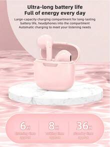 Mini Compact Portable Wireless Bluetooth Earphones Black White Pink Long Range Earbuds - View 3