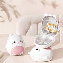 Hộp đựng thuốc hình gấu di động, hộp thuốc kín đáo thiết kế hình gấu dễ thương, dung tích lớn, đựng thuốc hàng ngày, vật dụng cần thiết cho gia đình và du lịch. - Nhiều màu - Xem 3