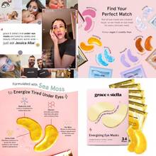 2026-New-Grace And Stella Award Winning Under Eye Mask - Birthday Gifts For Women - Gel Eye Patches For Dark Circles Puffy Eyes Undereye Bags - Gifts For Mom - Travel Essentials - Vegan 24 Pairs Gold - 粉紅色(48雙) - 查看 2