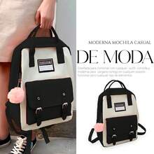 Shendy Vendy Backpack With Large Capacity, 5-Piece Set Fashionable Cool Youth Backpack Pencil Case Laptop School Student - MOD217 黑色 - 查看 2
