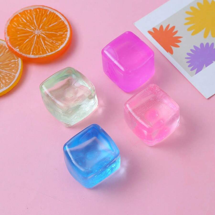 Creative Squeeze Stress Relief Toy, Transparent Malt Squeeze Toy With Slow Rebound TPR Material - Multicolor - View 1