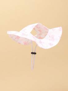 Light Pink Polyester Bow Sun Hat, Ear-Exposed Design, Excellent Sun Protection. Dog Hat, Pet Essential, Suitable For Small Dogs For Year-Round Outdoor Wear. - Multicolor - View 11