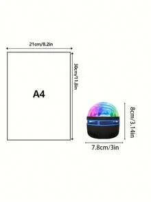 1pc Aurora Galaxy Projector Light, LED Starry Sky Projector Light, Remote-Controlled Northern Lights Projector Light, USB-Powered Decorative Night Light, Suitable For Bedrooms, Living Rooms, Rooms, Home Decor, Parties, Birthdays, Weddings - Colored Light - View 4