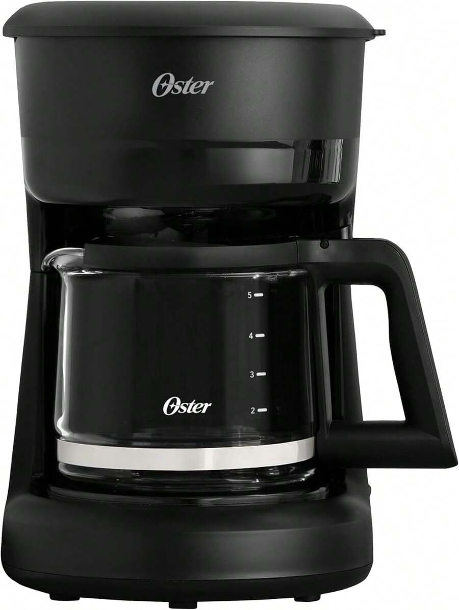 Cafetera Oster, Capacidad de 5 Tazas, Filtro Permanente, Color Negro - 5 Tazas - Ver 1