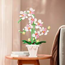 Bộ 600 chậu lan trang trí sáng tạo, tác phẩm nghệ thuật thủ công, thắp sáng nhà cửa và văn phòng, bó hoa hồng vĩnh cửu, đồ chơi lắp ráp DIY, bó lan Trung Quốc, quà tặng hoa hồng, món quà lý tưởng cho Ngày Valentine, Ngày của Mẹ, Giáng sinh, sinh nhật. - Bộ đồ chơi xếp hình hoa lan - Xem 22