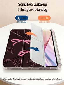 Ayotu 酒红色和粉色蝴蝶结图案支架翻盖保护套,兼容 iPad A16、iPad Air 8 (M4) 2026 (11 英寸)、iPad Air 8 (M4) 2026 (13 英寸)、iPad Pro 13 12.9 英寸、iPad Air 11 英寸、iPad Mini、iPad Air 11 英寸、Kindle(第 11 代-2024 年)、Kindle Paperwhite 第 12 代 2024 年,春季礼物,生日/周年纪念日礼物 - 彩色 - 查看 9
