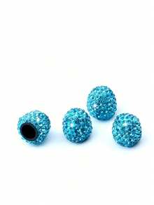 Nắp van lốp đính kim cương, nắp van lốp sáng tạo với đá quý, phụ kiện ô tô - A - Xem 14