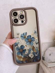 1 pieza de funda para teléfono resistente al agua, a los golpes y a los arañazos con diseño de flores en acuarela, compatible con iPhone 11 Pro Max/12 Pro Max/13 Pro Max/14 Pro Max/15 Pro Max/16 Plus/16 Pro Max/16E, Galaxy A55/A15/S24 Ultra, S25 Ultra, Redmi, OPPO/Realme, VIVO, Infinix, Honor, One Plus, teléfonos móviles, bolsos, accesorios para móviles, fundas para teléfonos, decoración de interiores, accesorios, fundas transparentes para teléfonos, verano, correas para teléfonos, fundas para teléfonos de hombre, fundas negras para teléfonos, fundas rosas para teléfonos, funda para móvil para hombre, funda para móvil para mujer, protección para teléfonos móviles, accesorios de playa, regalos de fresa, fundas protectoras para teléfonos. - Estilo (1 pieza) - Ver 4