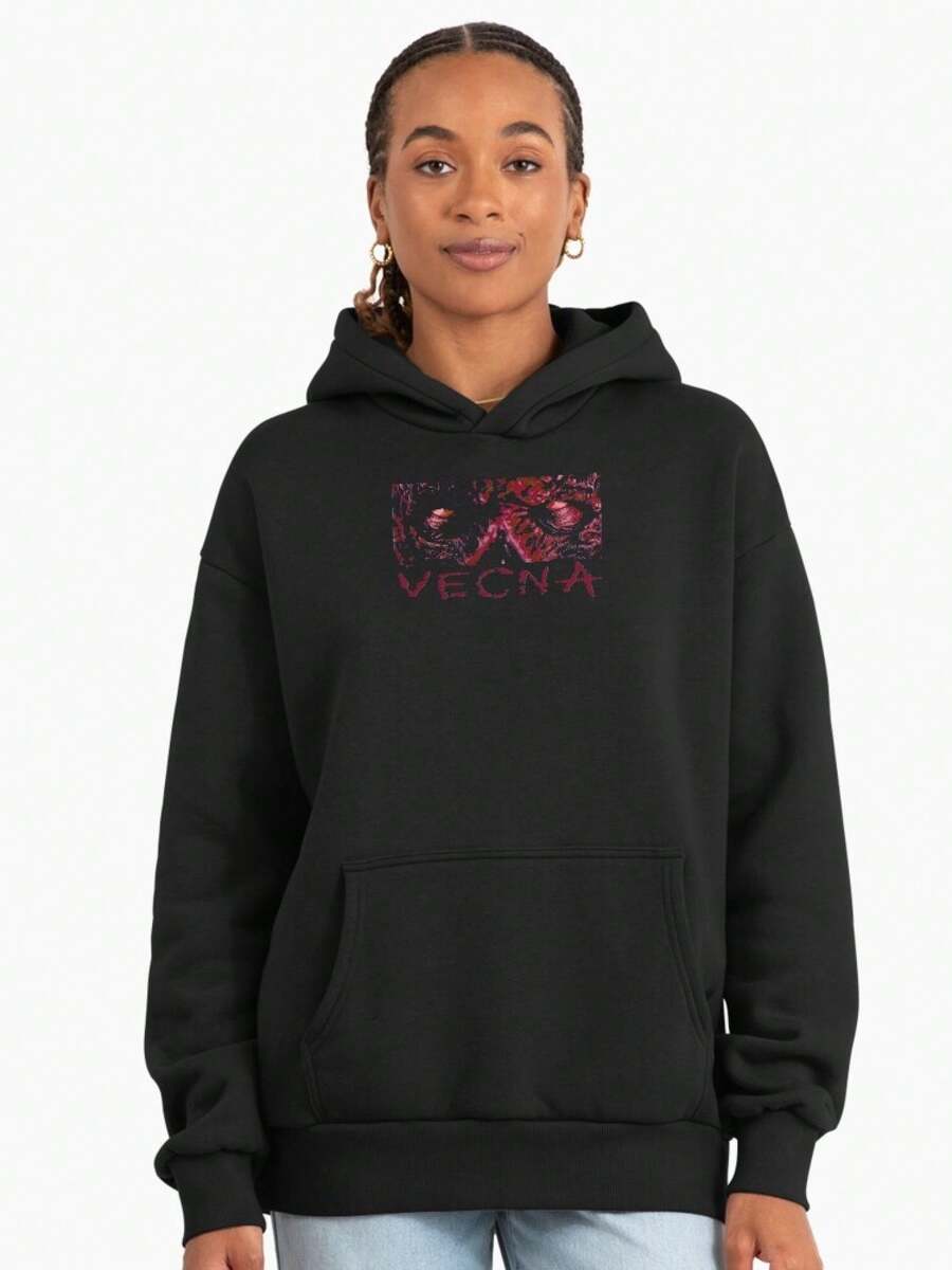 St RangerA TH;Inngs 4 Vecna Watching Logo Ultra Bequeme Kapuze, Lässiger Allround-Kapuzenpullover, Weicher, bequemer Street-Style-Kapuzenpullover, ideales Geschenk für Familie und Freunde an Feiertagen - Schwarz - Übersicht 1
