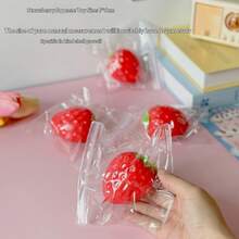 1 món đồ chơi giảm căng thẳng hình quả dâu tây mềm dẻo mới, đồ chơi tương tác năm 2026, món quà hoàn hảo cho bé trai, bé gái, bạn bè, sinh nhật, tiệc tùng, thanh thiếu niên. - Nhiều màu - Xem 8