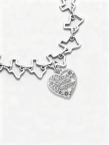 1 chiếc mặt dây chuyền hình thỏ hoa mùa xuân bằng bạc sterling 925 đơn giản và độc đáo, mặt dây chuyền tự làm hình thỏ, trang sức tinh tế làm quà tặng cho phụ nữ hoặc nam giới. - Bộ 1 - Xem 4
