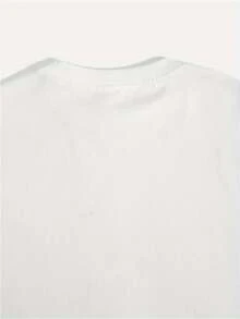 Women's T-Shirts Denim And Pearls With Bow, Summer Beach Vacation, Outfit For Stylish Women T-Shirt With Denim And Pearls Coquette Bow Design - 白色 - 查看 6