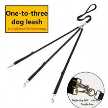 3-In-1 Dog Leash: Made Of Nylon Material, Available In Multiple Colors. Comes With A Detachable And Adjustable Auxiliary Leash, Very Suitable For Multi-Pet Households. Applicable For Car Travel, Hiking, Camping And Other Scenarios, Making Walking Dogs Outdoors Safer. - Green - View 1