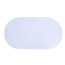 Non-Slip PVC Bath Mat, Shower Mat For Hotels And Homes, Waterproof Toilet Mat, Sink Mat With Suction Cups. - White - View 2