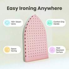 1 pieza Tabla de planchar portátil, tabla de planchar pequeña y compacta para el hogar, dormitorio, viaje, conveniente para planchar ropa - color naranja - Ver 10