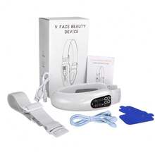 Máy tạo hình khuôn mặt chữ V sạc điện với màn hình LED - 6 chế độ & 15 mức cường độ, chức năng massage và rung, thiết kế công thái học 180°, cáp sạc USB và dây đeo điều chỉnh được, chất liệu nhựa ABS. - Nhiều màu - Xem 13