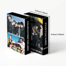 55張 CORT/IS REDRED GO! 專輯 LOMO 小卡，高畫質收藏支持卡，K-Pop 男團周邊，適合趙維凡、鍾勳、安千浩等多造型，雙面高畫質印刷，圓角銅版紙，耐折，適合卡冊收納、手帳裝飾、桌面擺飾，生日節日、學生節、畢業返校季禮物，粉絲收藏，2026新款 - 彩色 - 查看 3