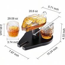 Galactic Cruiser Whiskey Decanter And Glass Set Limited Edition Space Theme Unique Gift For Men Dad Brother Whiskey Lovers Home Bar - View 3