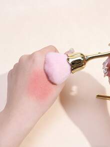 1支玫瑰形腮红刷，散粉刷，美甲粉刷，方便携带，适合初学者使用 - 彩色 - 查看 10