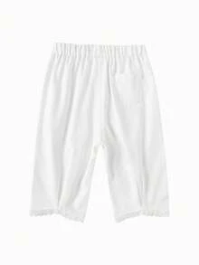 Balabala Quần cho bé mềm mại, nhẹ, thoáng khí, kiểu dáng thường ngày dễ thương mùa hè 2026 - Tông màu trắng - Xem 2