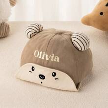 Colorful Embroidered Bear-Shaped Baby Hat For Babies Aged 3-18 Months. A Stylish And High-Quality Gift For A Baby's First Birthday Or Christmas. Vibrant Colors, Modern And Personalized Customization. A Unique Gift - Multicolor - View 7