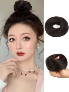 Messy Bun Wig, Elastic Wavy Curly Bun, Synthetic Hair Extensions, Suitable For Women And Girls - Multicolor - View 12