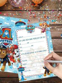 Paw Patrol 1/6 مجموعة شعار فريق وف باو باترول الجميل، علم حلزوني ، لافتة عيد ميلاد ، زهرة كلب ، مجموعة قلادات مناسبة لحفلات الأعياد والمناسبات الاحتفالية الأخرى - متعدد الألوان - مشاهدة 9