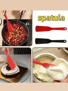 1pc Silicone Crepe/Omelette Spatula - Long And Thin Spatula, Easily Make Pancakes And Omelets,Heat Resistant Non-Stick, Dishwasher , Multi-Color, Baking Tool, Kitchen Gadget, Kitchen Accessory - Ideal Gift For Back To School,Graduation Season - Multicolor - View 8