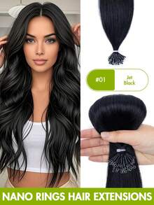 Tóc nối Nano Ring bằng tóc thật Remy, dài 12-22 inch, không đường nối, hạt nhỏ li ti, thẳng tự nhiên, vô hình, thích hợp cho phụ nữ dự tiệc cưới, kỷ niệm, tốt nghiệp, dạ hội, tiệc tối, quà tặng chuyên nghiệp tại salon, quà tặng ngày Valentine, phong cách Y2K. - Nhiều màu - Xem 17