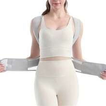 Cinta Corretora Postural Ergonômica Cinza (1 unidade) – Suporte Elástico Ajustável, Tecido Respirável, Lavável à Mão, Corretor Postural para Homens e Mulheres, Medicina Esportiva, Design Ergonômico para Correção Postural, Material Respirável, Cinta para as Costas, Alça de Ombro Ajustável Unissex, Design Confortável e Respirável, Aumenta a Autoconfiança, Leve e Flexível, Ideal para Uso Diário, Escritório, Esportes e Fitness - multicolorido - Ver 8