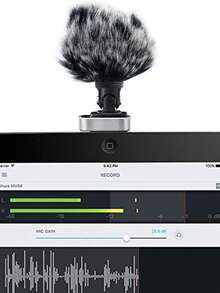 Microphone Furry Windscreen Windjammer For MV88 - Customized Pop Filter Deadcat Windshield Wind Jammer For MV88 IOS Digital Stereo Condenser Mic - one-size - View 9