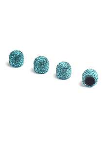 Nắp van lốp đính kim cương, nắp van lốp sáng tạo với đá quý, phụ kiện ô tô - A - Xem 10