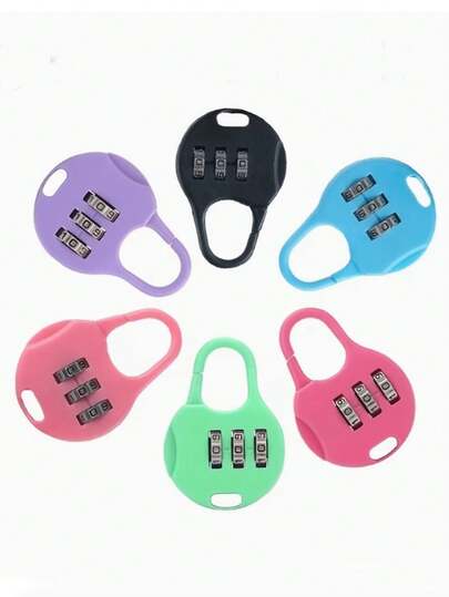 Khóa mini có mật mã và chìa khóa - Chất liệu nhựa (Màu ngẫu nhiên) - Thiết kế nhỏ gọn, dễ mang theo; Khóa điện tử này phù hợp cho hành lý, ngăn kéo, hộp, ba lô và túi đựng laptop (Khóa chìa khóa dễ sử dụng)