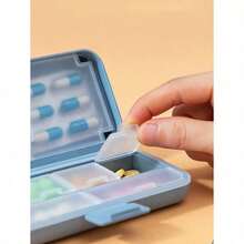 Portable Pill Storage Box Moisture Proof Pill Organizer For Men And Women Travel Essentials Cruise Essentials Dorm Essentials Daily Pill Box To Hold Vitamin Medicine Medication And Supplement PP Pill Container First Kit Medical Bag For Travel Home Camping Outdoor Hiking Hunting Back To School - Multicolor-1 - View 8