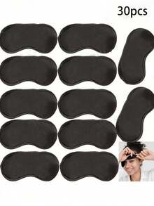 12/6/2/1 Pack Sleep Eye Mask, Suitable For Team Games, Travel, Sleep Parties, With Adjustable Strap, Unisex For Men, Women, Black - Multicolor - View 18
