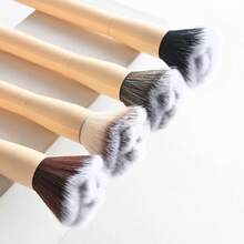 1 chiếc cọ trang điểm cán gỗ hình hoa hồng mới, cọ đánh phấn cỡ lớn, cọ phủi bụi móng tay, cọ vẽ móng hình hoa. - Nhiều màu - Xem 3