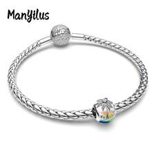 Bộ mặt dây chuyền Manyilus bằng bạc Sterling 925 chủ đề biển mùa hè, hình ảnh động vật biển, rùa, cá heo đính đá CZ, phù hợp với vòng tay và dây chuyền nguyên bản, quà tặng trang sức tự làm cho kỳ nghỉ dành cho phụ nữ. - Nhiều màu - Xem 2