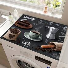1pc 2D Coffee Heat-Resistant Anti-Slip Top Measurement Cover, Scratch-Resistant Rubber Protective Mat. Can Be Used As A Coffee Protective Mat, Quick-Drying Rubber Anti-Slip Protective Mat, Perfect For Coffee Bars, Home Use, Stylish Anti-Slip Scratch-Resistant, Perfect For Tabletop Gatherings. - Multicolor - View 14