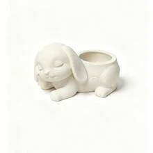 Cute Droopy Ear Rabbit Storage Organizer | Multifunctional Jewelry Cosmetics Storage Box | Girly Desk Decor, Ring Earring Makeup Organizer Tray | Creative Gift For Girlfriend, Desk Accessories Storage Organizer, Customizable - Multicolor - View 6
