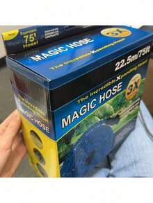 1 Magic Hose Expandable Tube (75FT) - Blast-Proof Collapsible Material, Twofold Use For Auto Cleaning & Watering Greenery | Garden Implements / Auto Cleaning Gear / Watering Systems / Hose Add-Ons / Lawn Maintenance - 1Pc - View 3