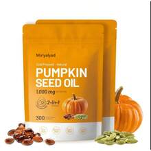 Miriyalyad Natural Pumpkin Seed Oil And Saw Palmetto Softge1000mg High Content Plant Esters 300 Capsules - 2 CÁI - Xem 6