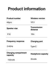 True Wireless Bluetooth Earbuds, Wireless Bluetooth Headphones Compatible With All Smartphones - View 8