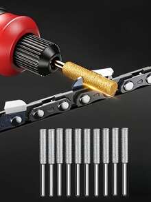 1套链锯磨刀工具，4个45毫米钻头 - A - 查看 2