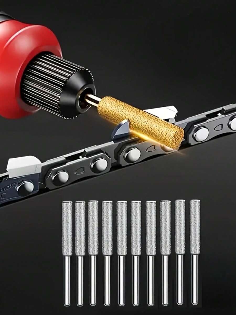 1套链锯磨刀工具，4个45毫米钻头