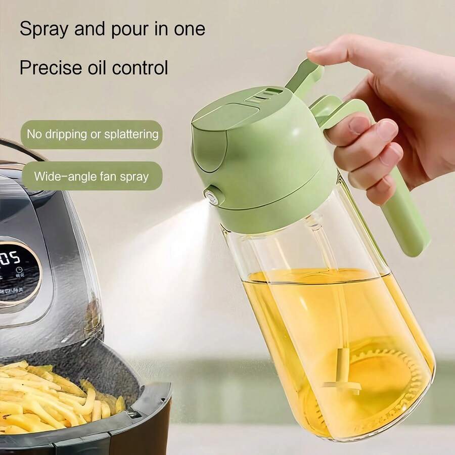 Bình xịt dầu bằng thủy tinh, bình xịt phun sương mịn, dụng cụ kiểm soát dầu cho nồi chiên không dầu và nhà bếp. - Xem 1