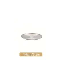 6pcs Stainless Steel Dinner Plate Set - Elegant & Durable, Suitable For BBQ, Hot Pot And Daily Use, With Convenient Storage Rack - Multicolor - View 12