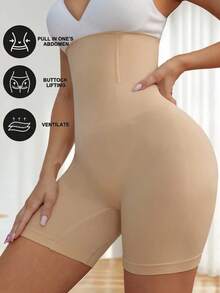 High Waist Shaping Panties Seamless Tummy Control Panties Waist Trainer Body Shaper Slimming Sheath Woman Flat Belly Hip Butt Lifter Briefs Panty Shorts Women Underwear Girdle Shapewear - 白色 - 查看 4